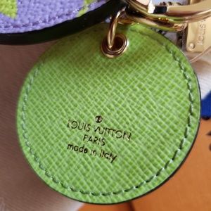 Louis Vuitton Accessories - LV Monogram Giant Bag Charm Key Holder Lilac Green Louis Vuitton Accessories - LV Monogram Giant Bag Charm Key Holder Lilac Green